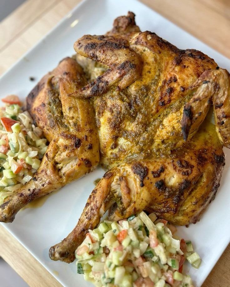 Poulet PAO servi